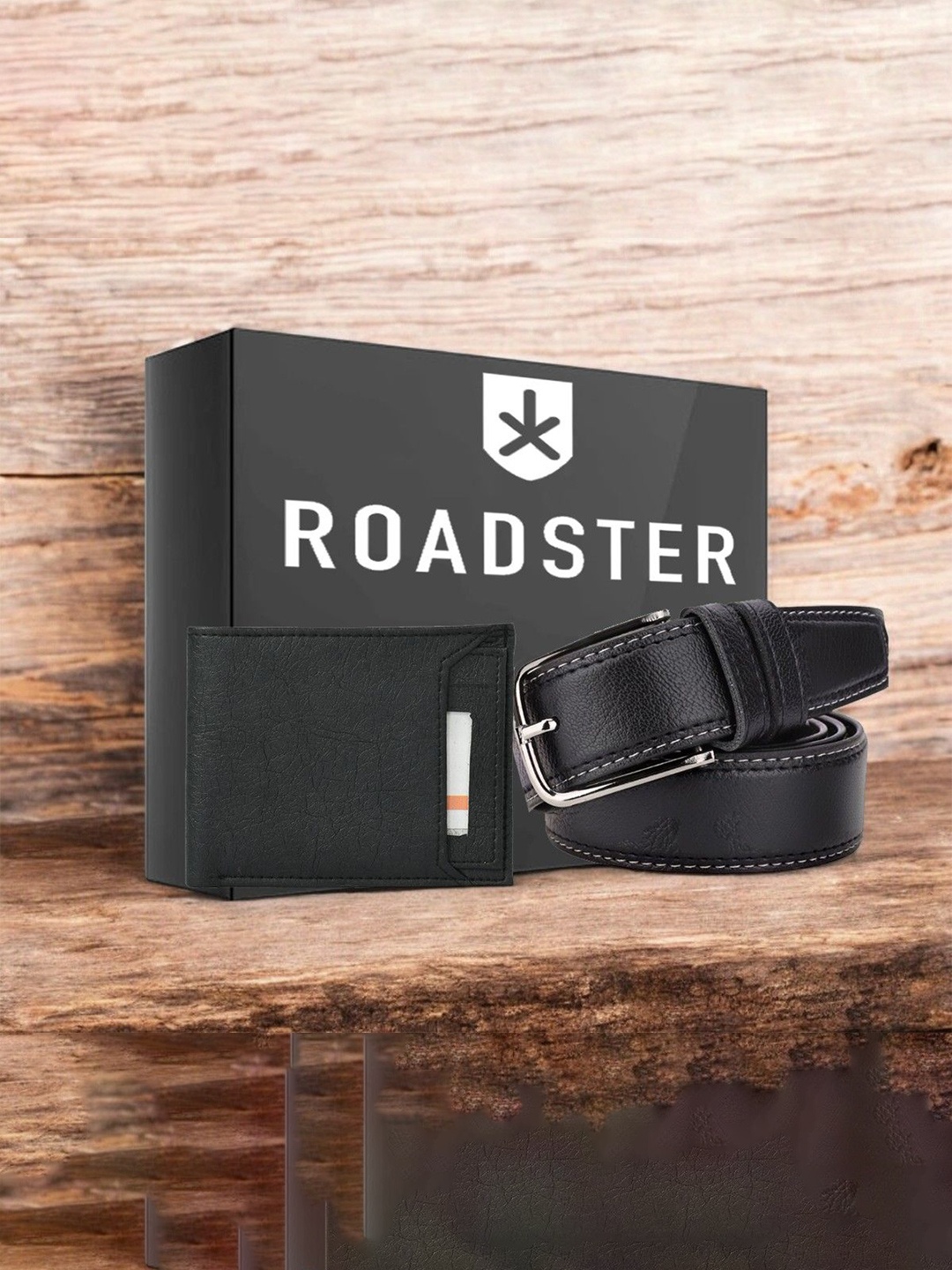 

Roadster Men Accessory Gift Set of, Black