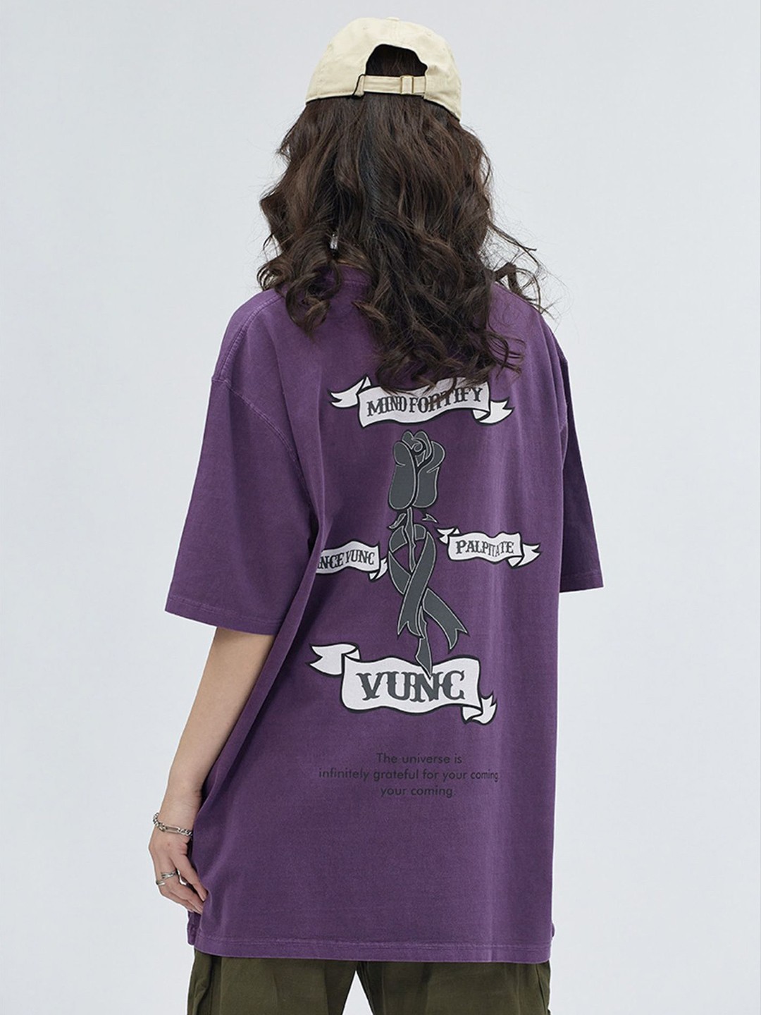 

LULU & SKY Print Flared Sleeve Cotton Top, Violet