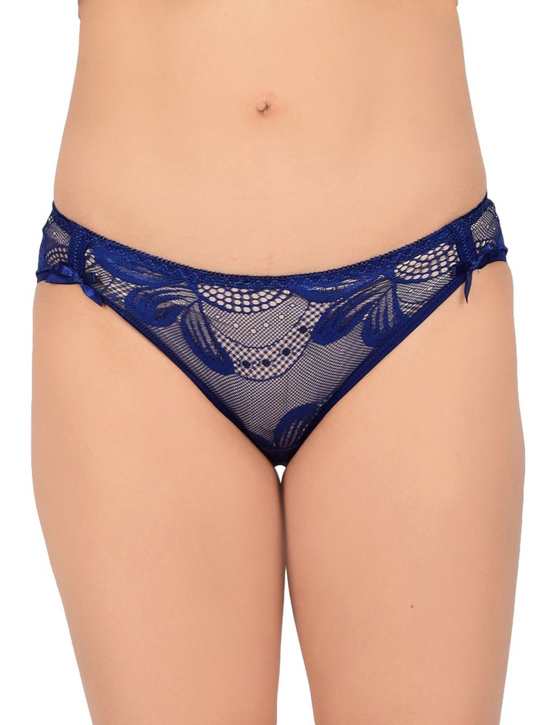 

bare dezire Women Self Design Seamless Hipster Briefs, Blue