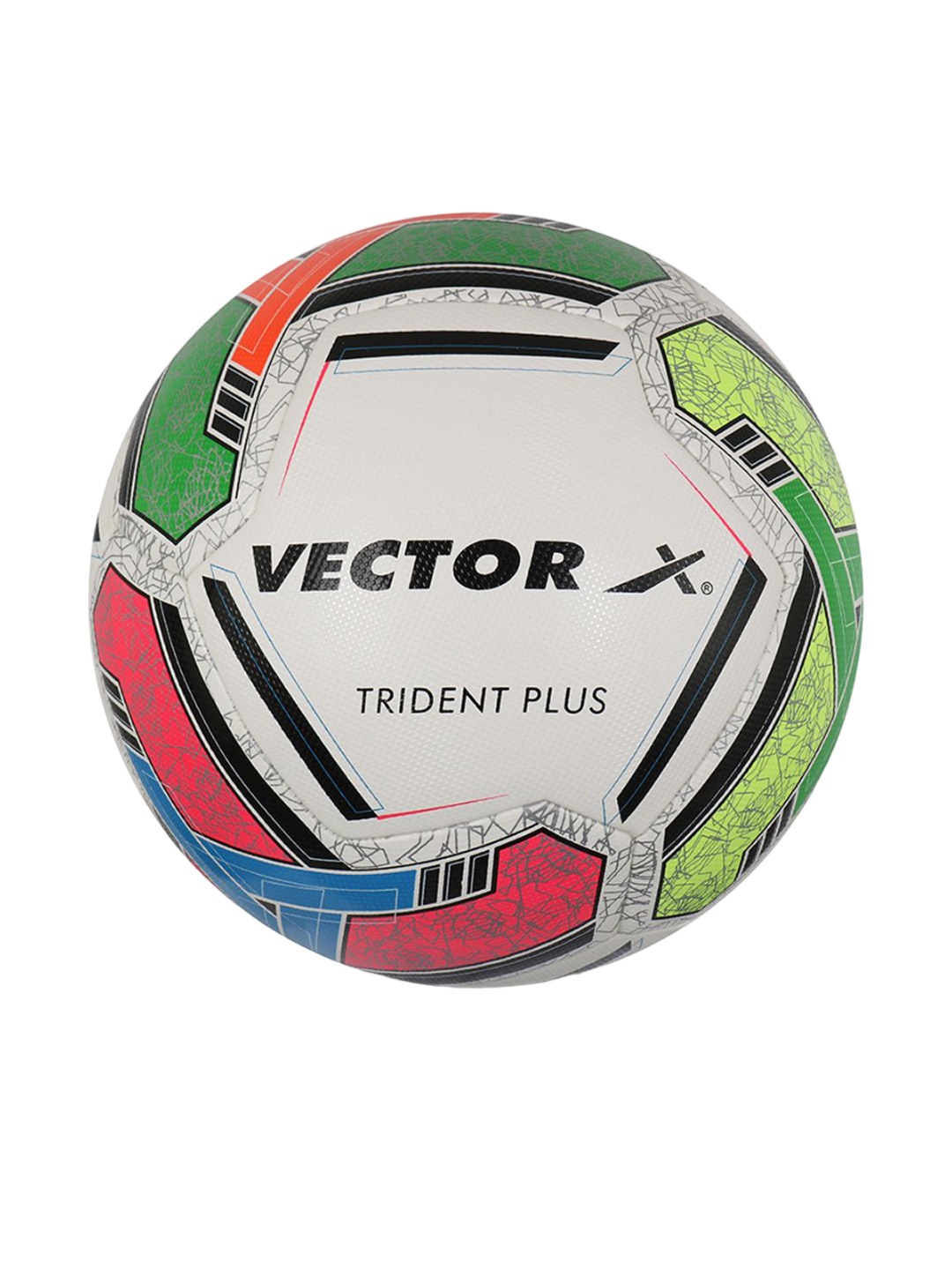 

VECTOR X Printed Trident Intermediate Footballs, White