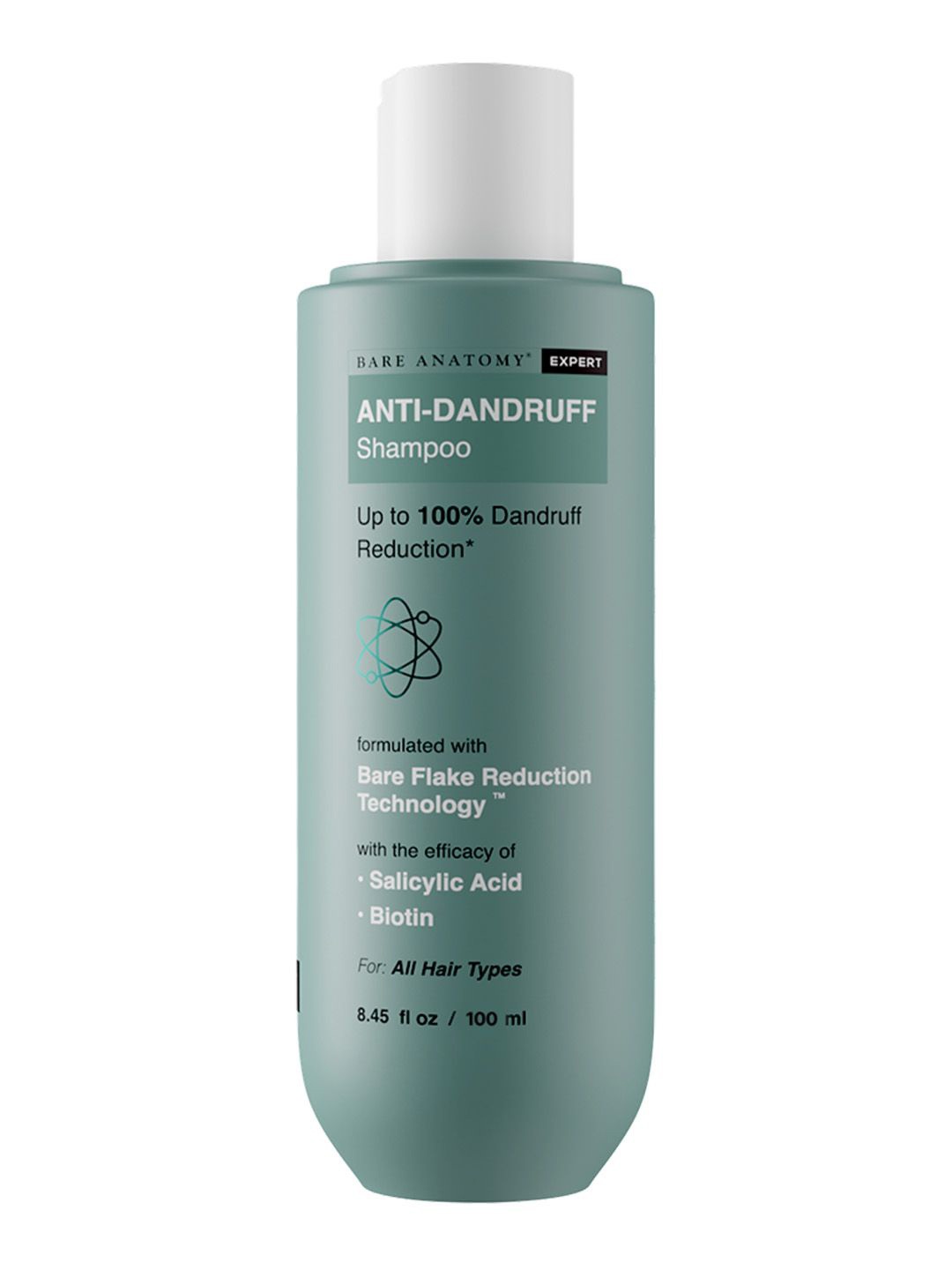 

Bare Anatomy Expert Anti Dandruff Shampoo With Salicylic Acid -100ml, Green