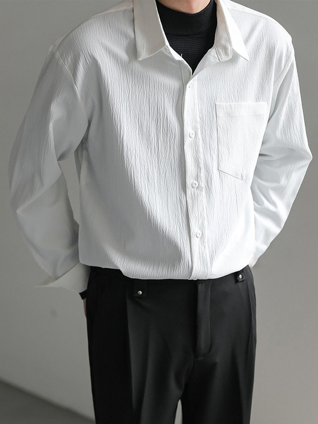 

StyleCast Men Opaque Casual Shirt, Black