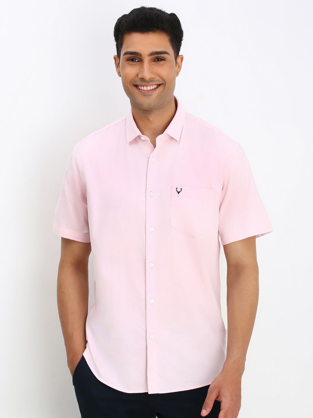 

Allen Solly Men Slim Fit Opaque Casual Shirt, Pink