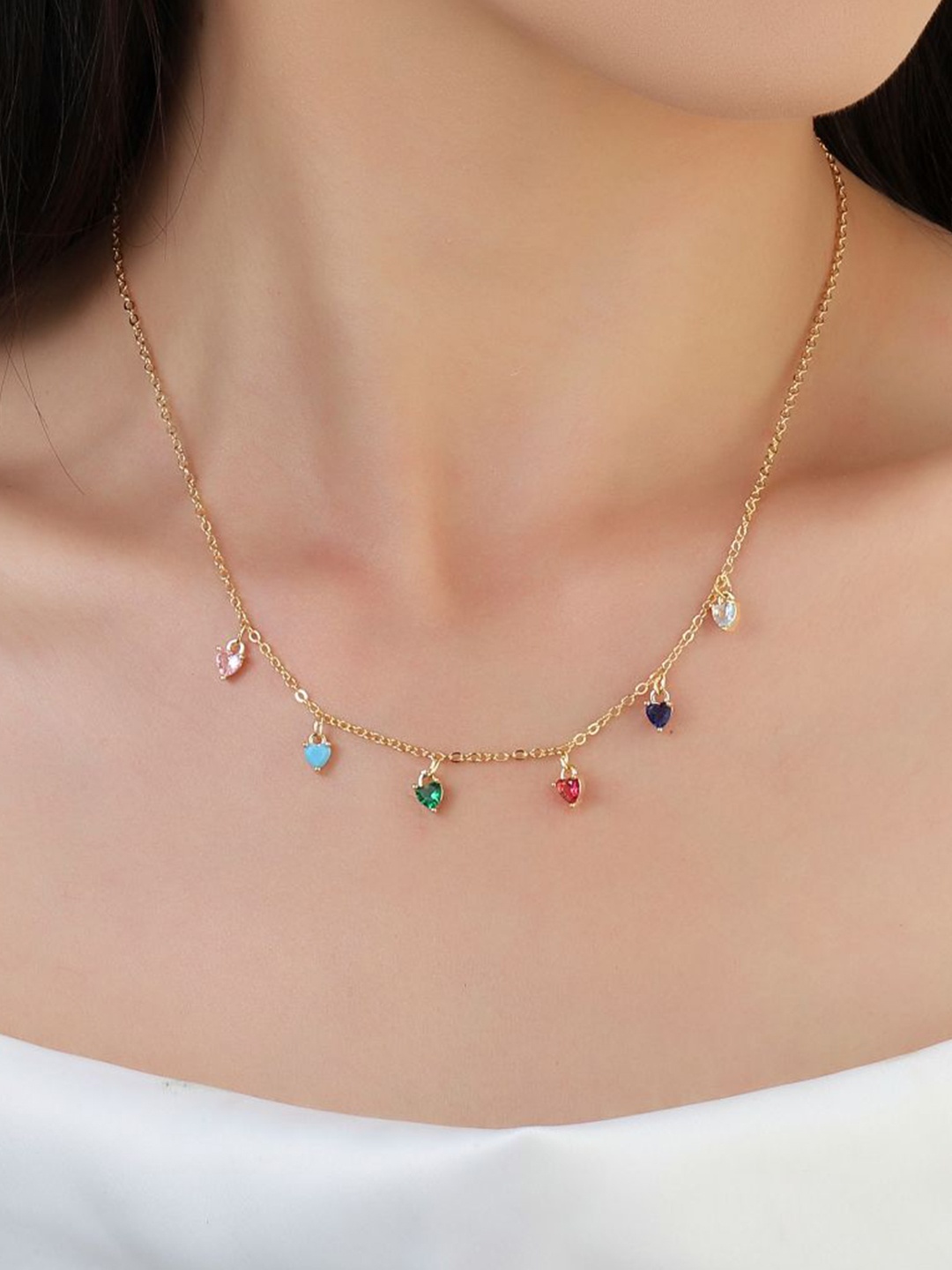 

SALTY Love Charm Gold-Plated Necklace