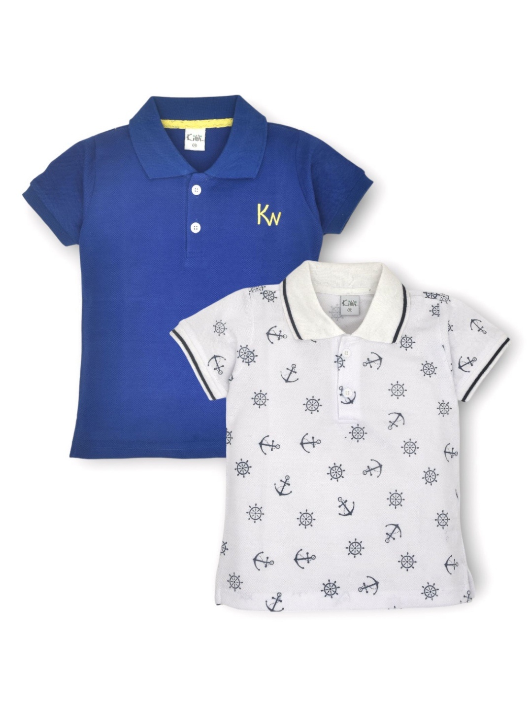 

BAESD Boys 2 Printed Polo Collar T-shirt, Blue