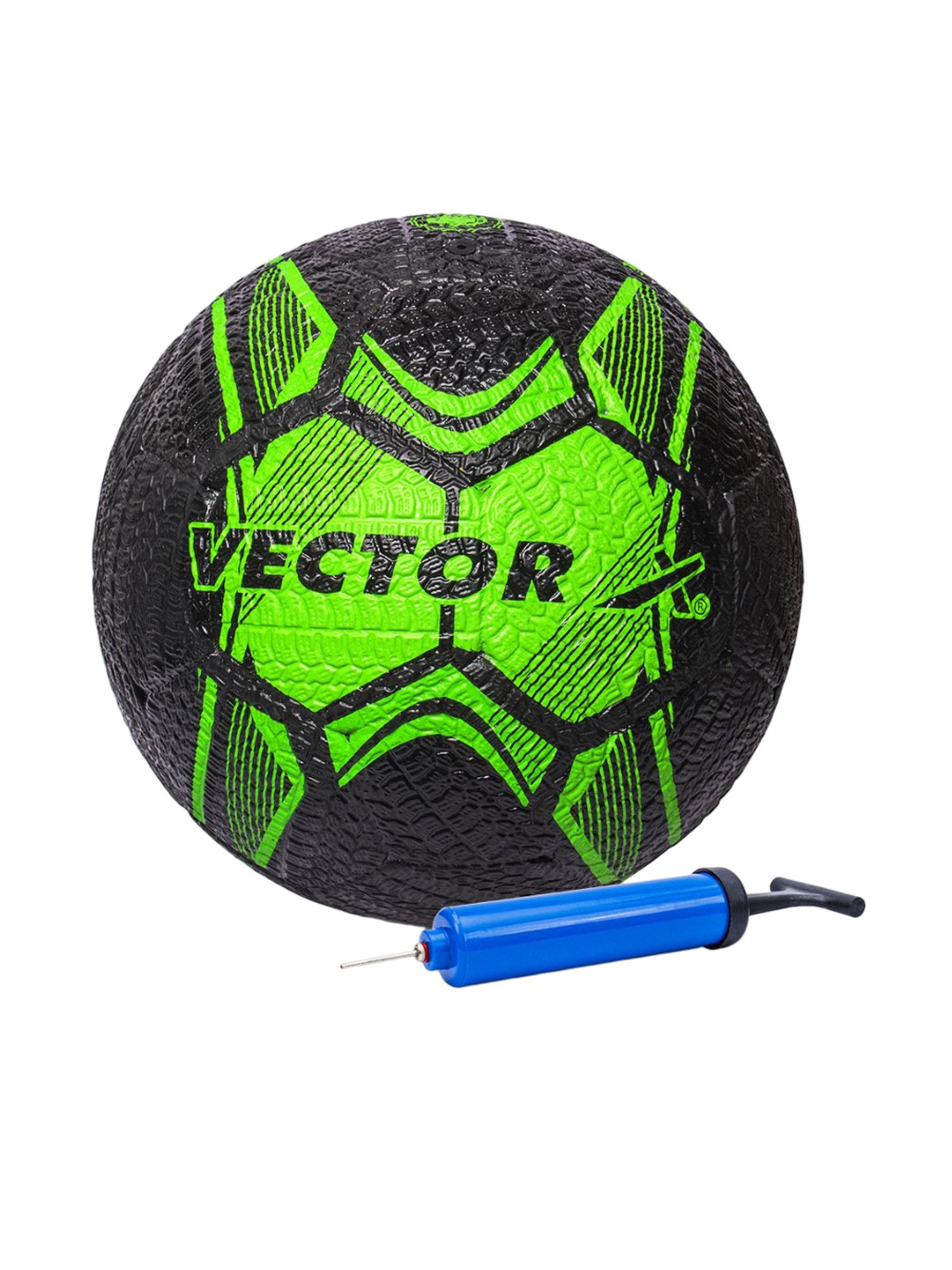 

VECTOR X Printed Rubber Moulded Football, Black