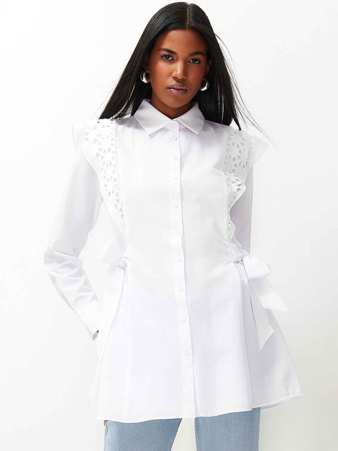 

Trendyol Women Opaque Casual Shirt, Na
