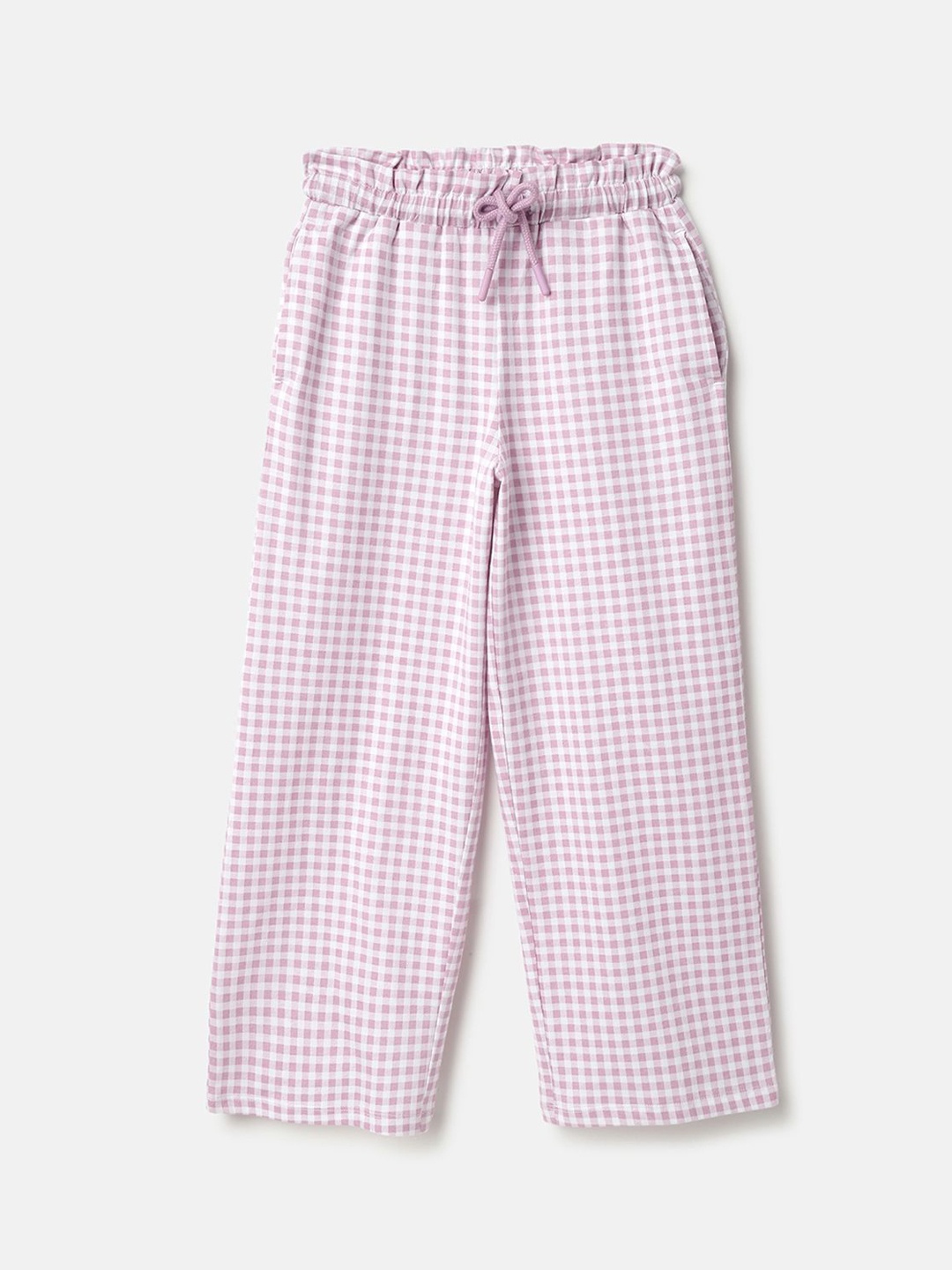 

United Colors of Benetton Girls Printed Relaxed Trousers, Purple