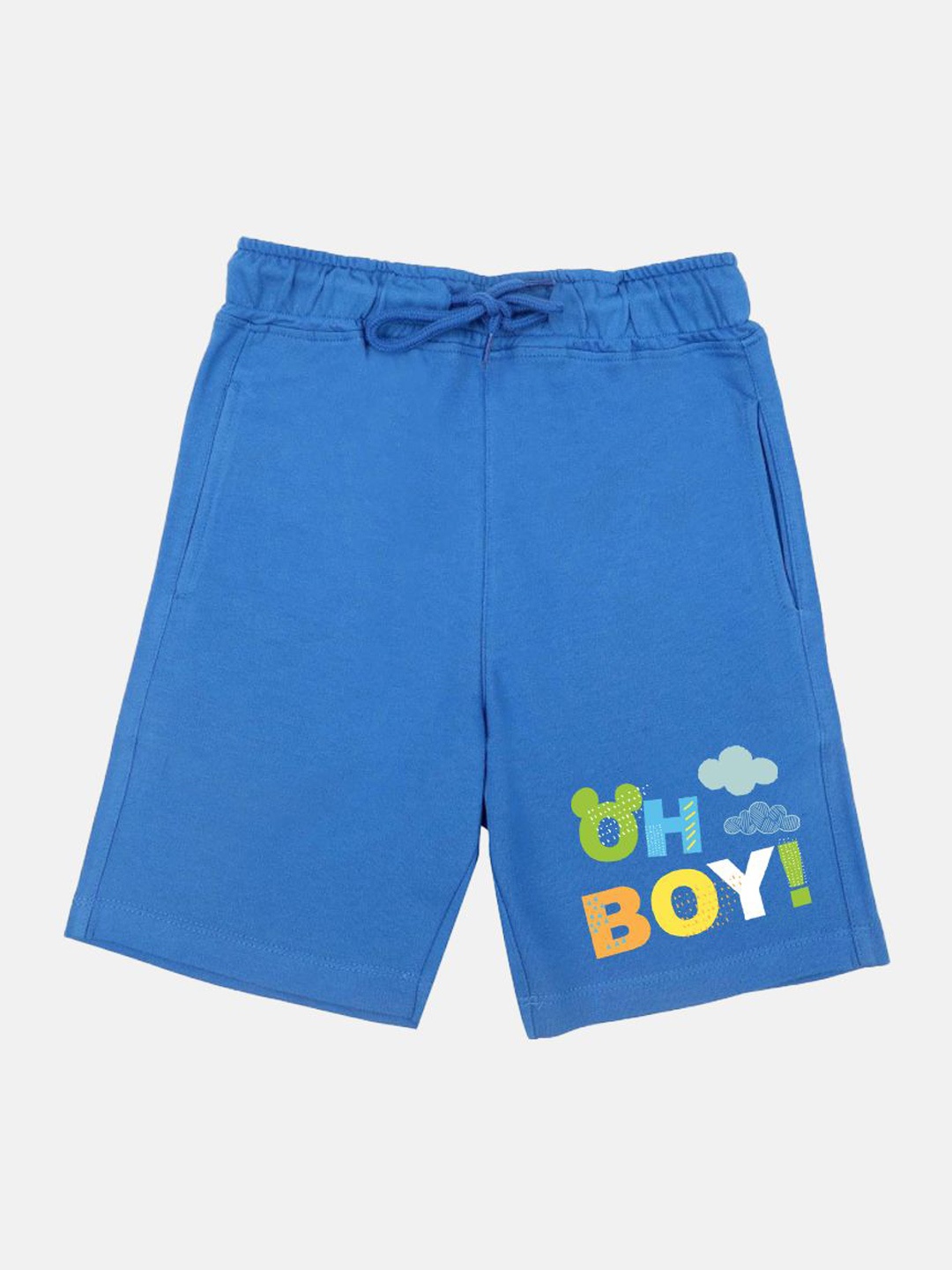 

YK Disney Boys Mickey Mouse Family Graphic Printed Regular Fit Shorts, Blue