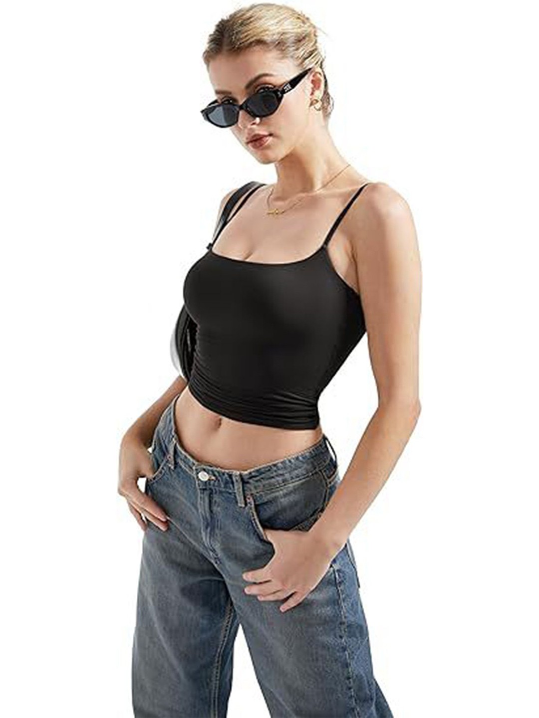 

LULU & SKY Crop Top, Black