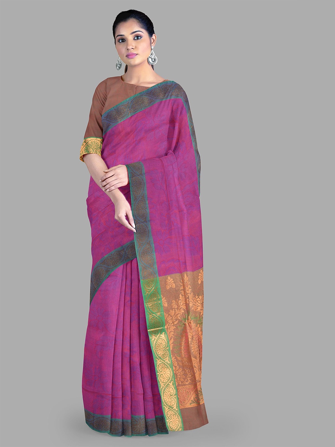 

The Chennai Silks Women Sarees, Magenta