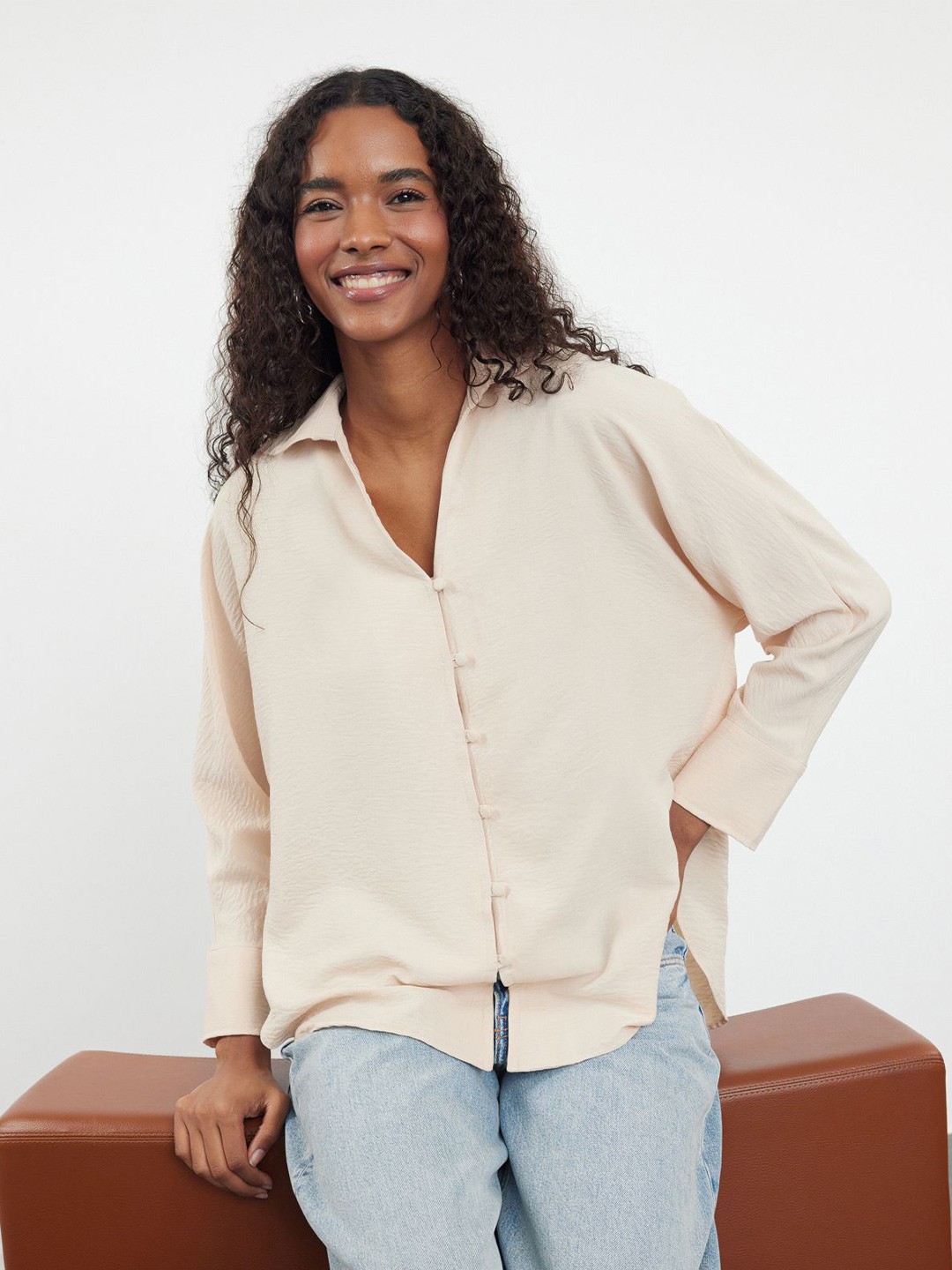 

Trendyol Women Opaque Casual Shirt, Na