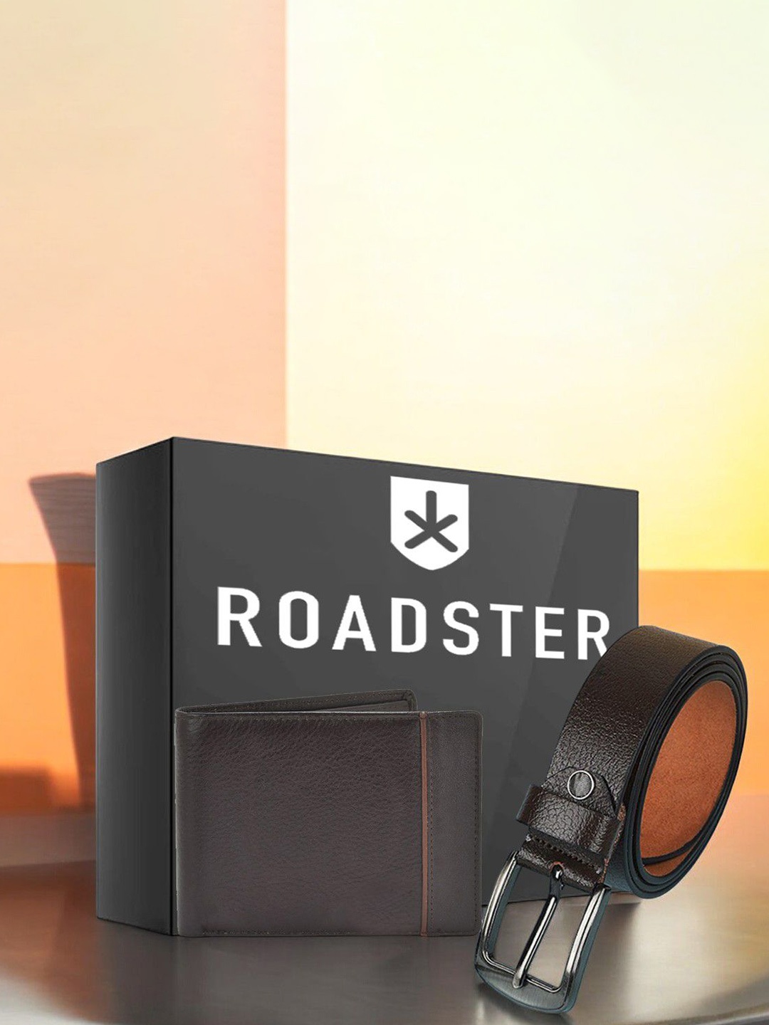 

Roadster Men Accessory Gift Set of, Brown