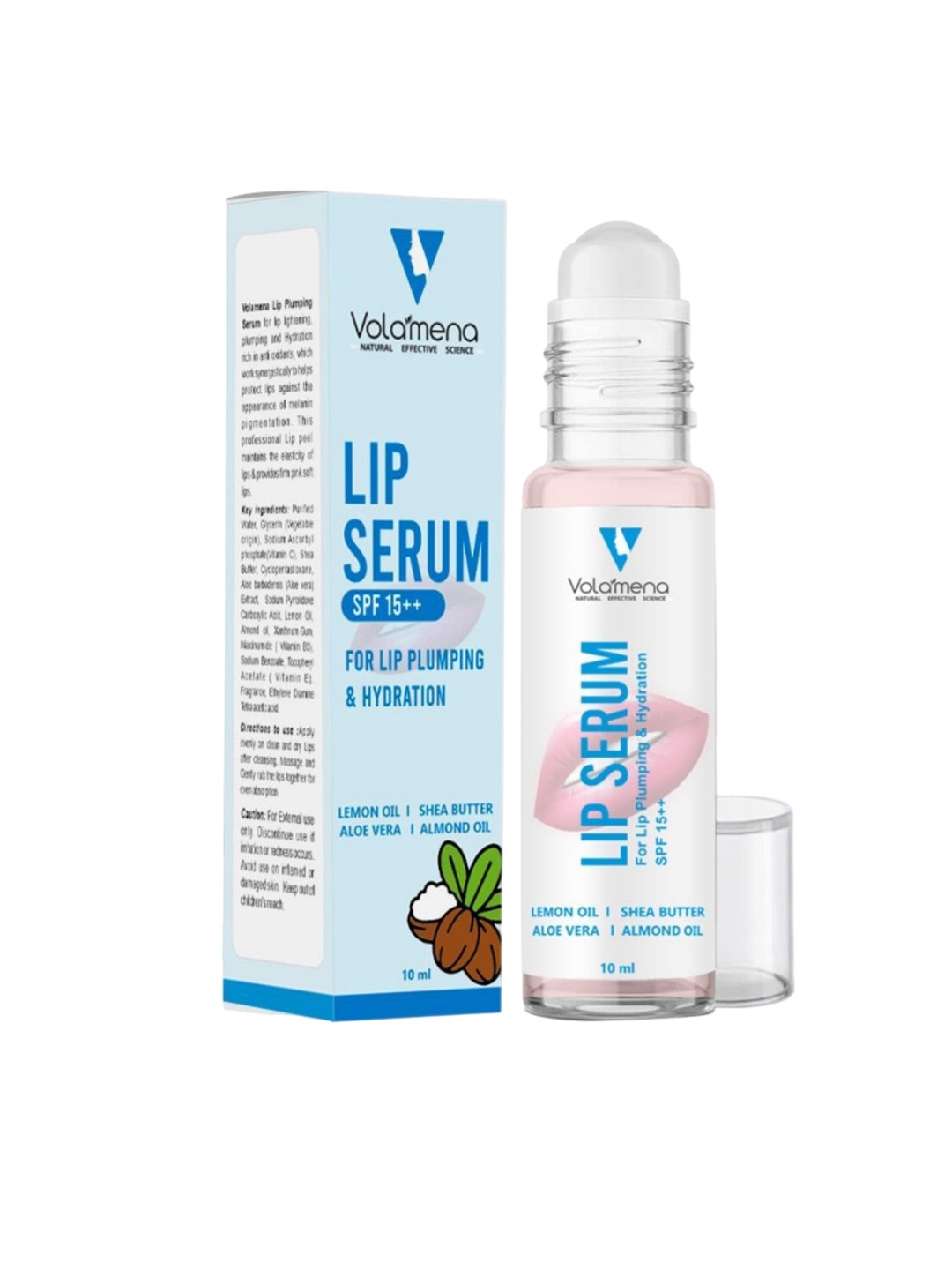 

Volamena Lip Plumping Serum SPF 15++ for Lip Plumping & Hydration - 10 ml, Blue