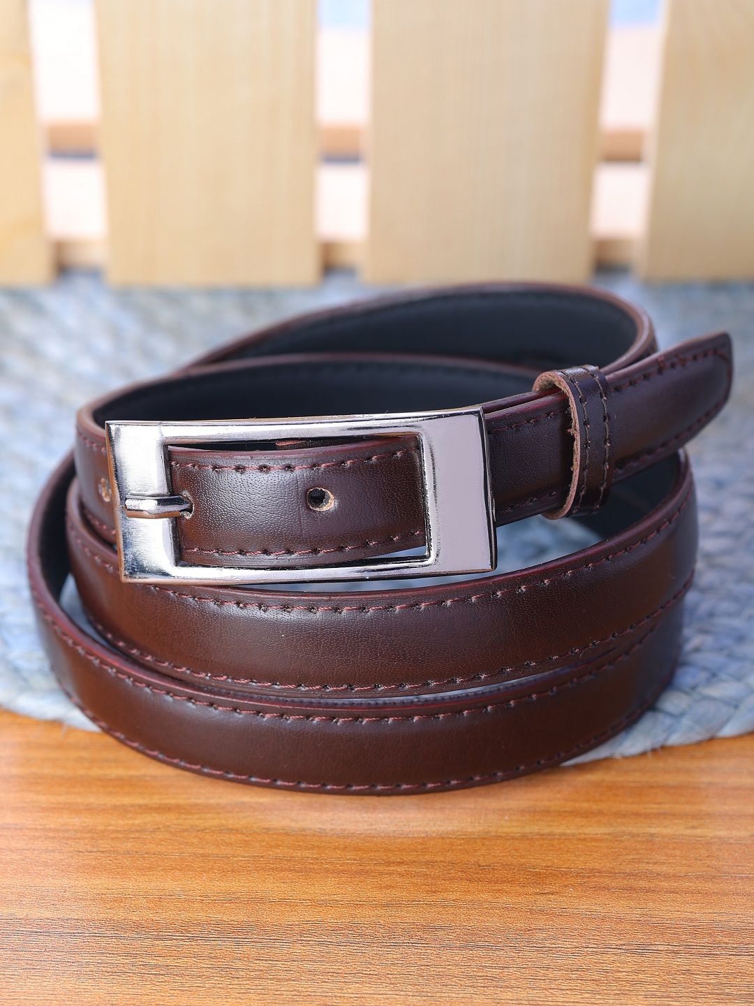 

SAZARA Women Leather Belt, Brown