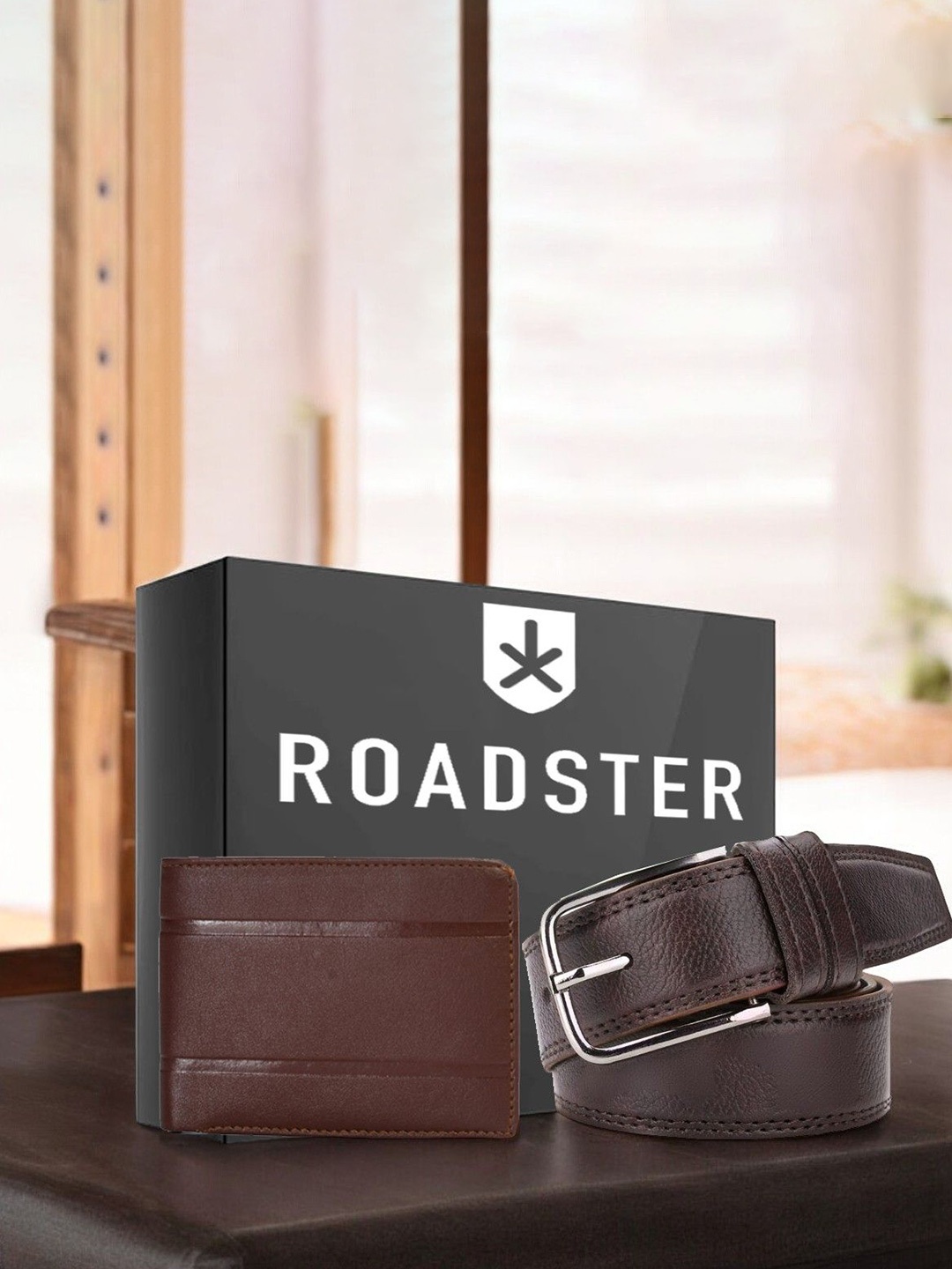 

Roadster Men Accessory Gift Set of, Brown