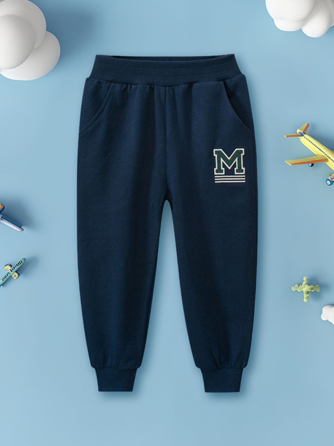 

INCLUD Boys Elasticated Relaxed-Fit Joggers, Blue