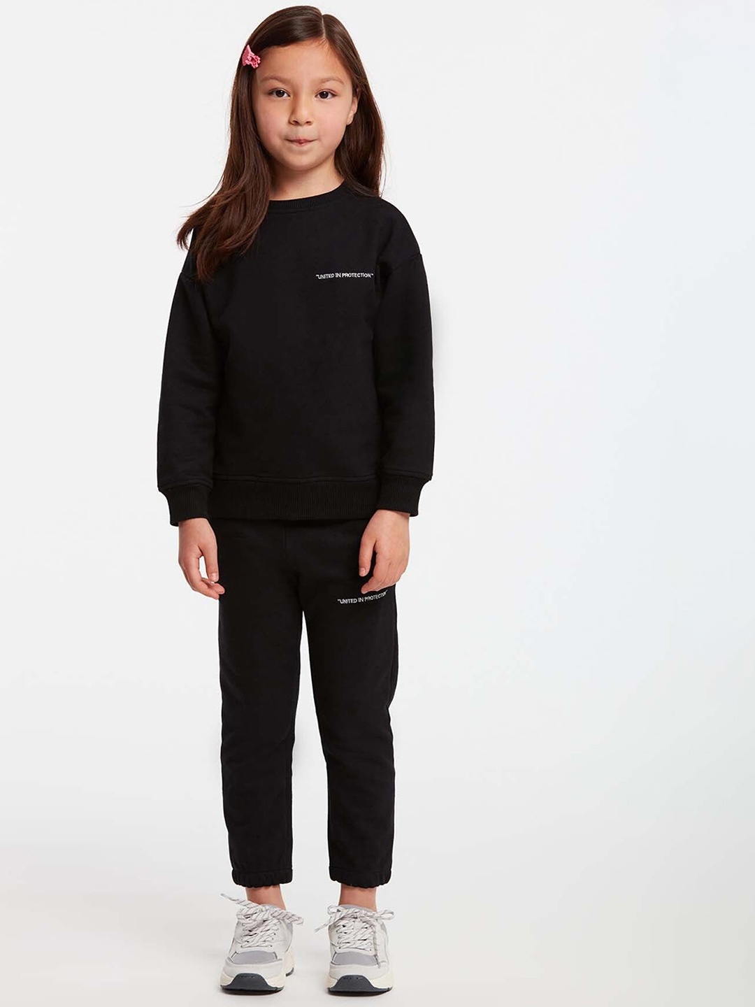 

GRIMELANGE Girls Mid-Rise Tracksuits, Black