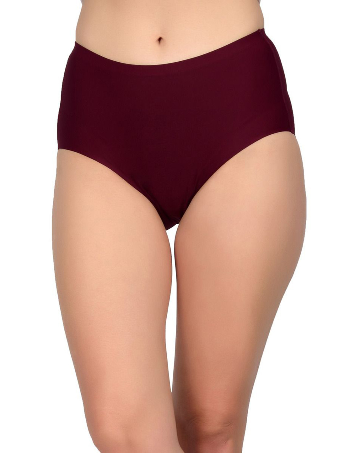 

Bare dezire Mid-Rise Hipster Seamless Briefs BZ_PNTY_96_WINE_S, Maroon