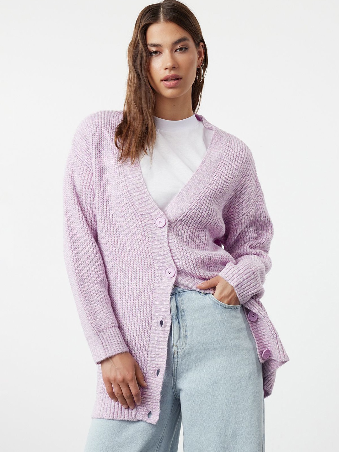 

Trendyol Women Cardigan, Lavender