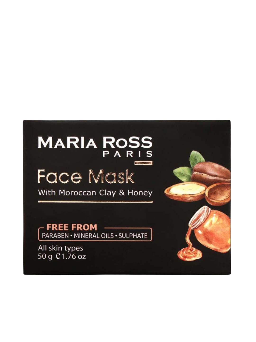 

MARIA ROSS PARIS Fairness Face Mask With Moroccan Clay & Honey 50 g, White