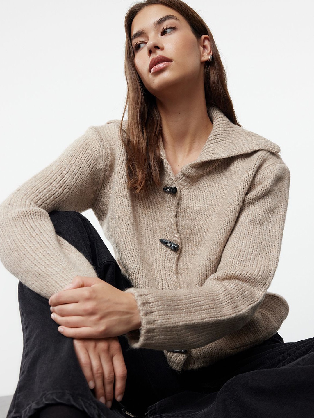 

Trendyol Women Cardigan, Taupe