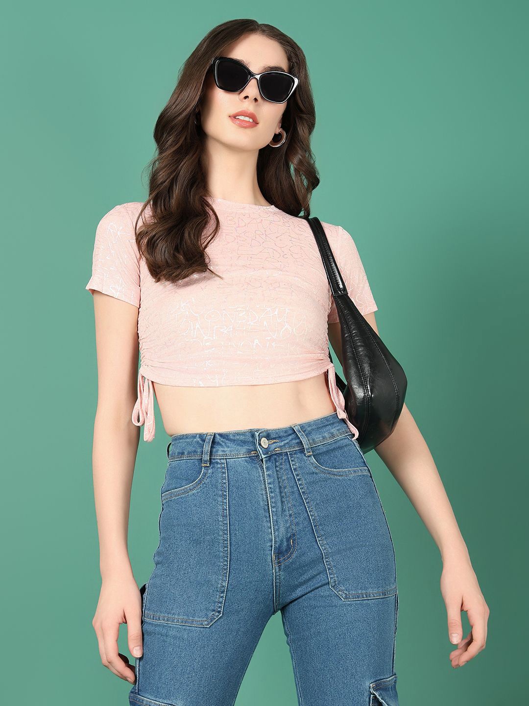 

SHOWOFF Print Top, Peach