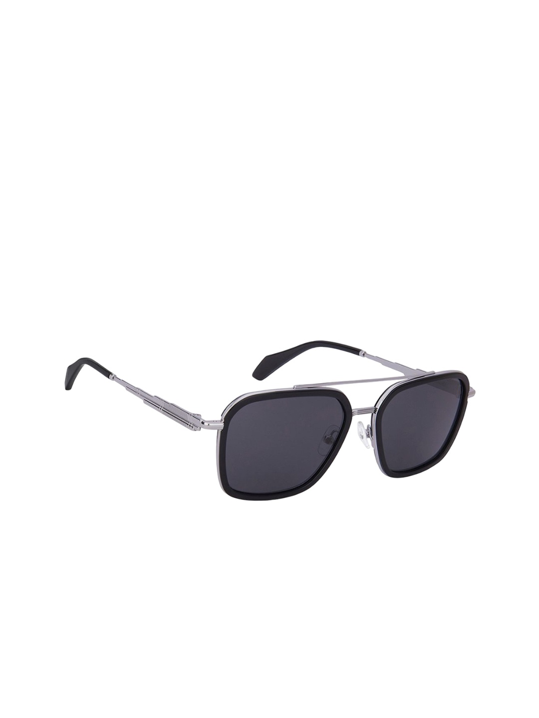 

John Jacobs Unisex Aviator Sunglasses with UV Protected Lens 217765, Grey