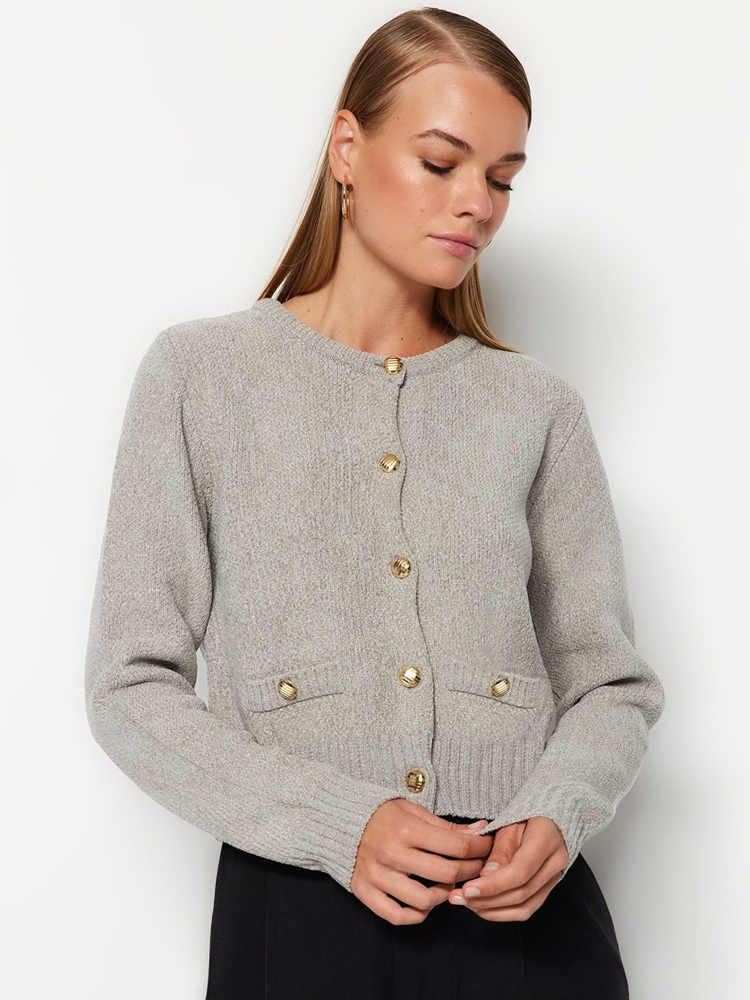 

Trendyol Women Cardigan, Grey