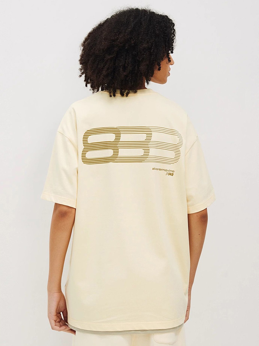 

LULU & SKY Cotton Boxy Top, Beige