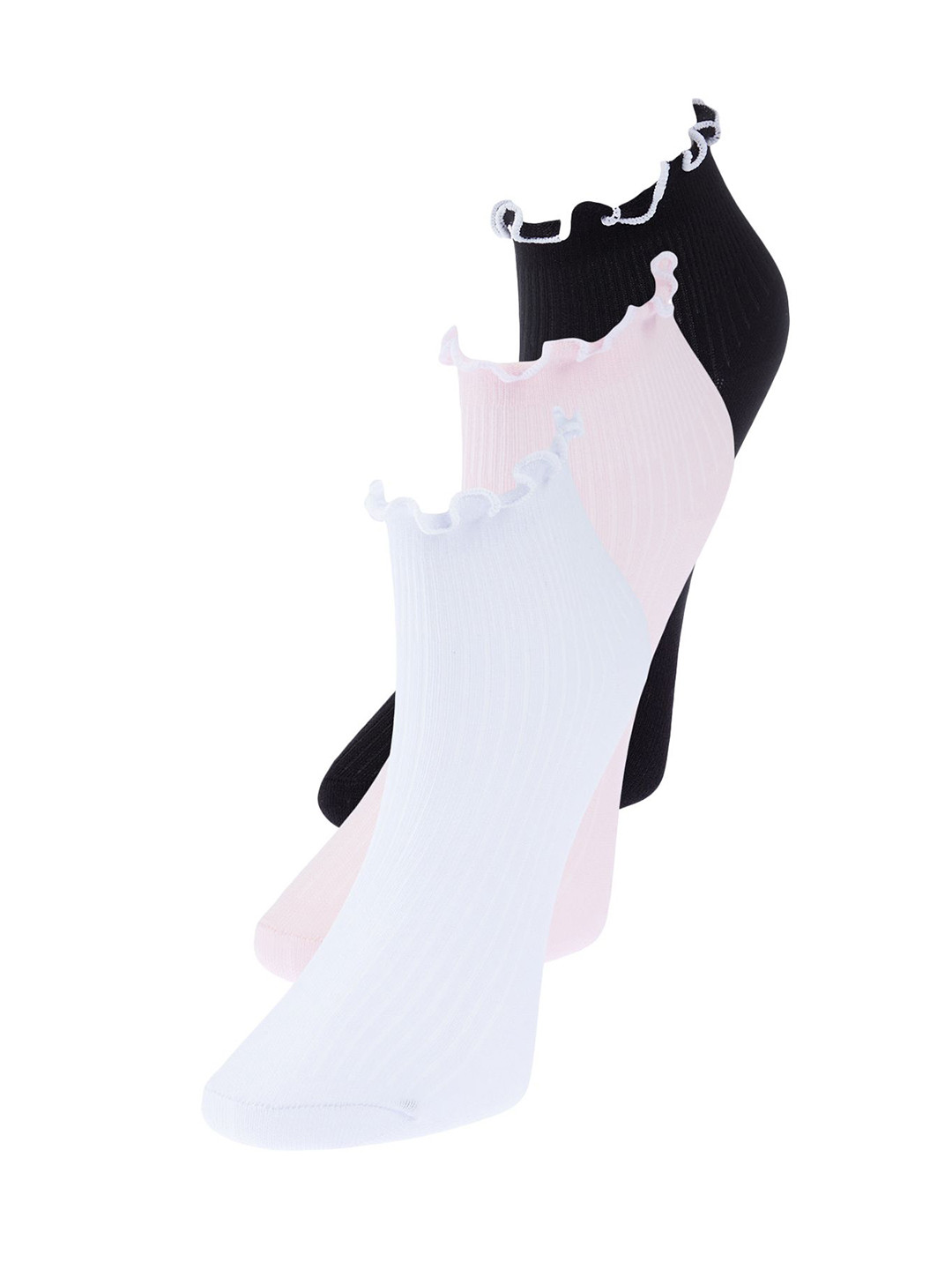 

Trendyol Women Ankle Length Socks Pack Of 3, White