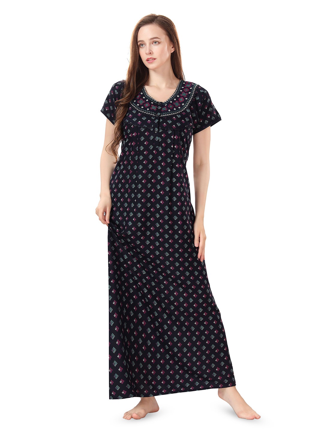 

Soulemo Printed Maxi Nightdress, Blue