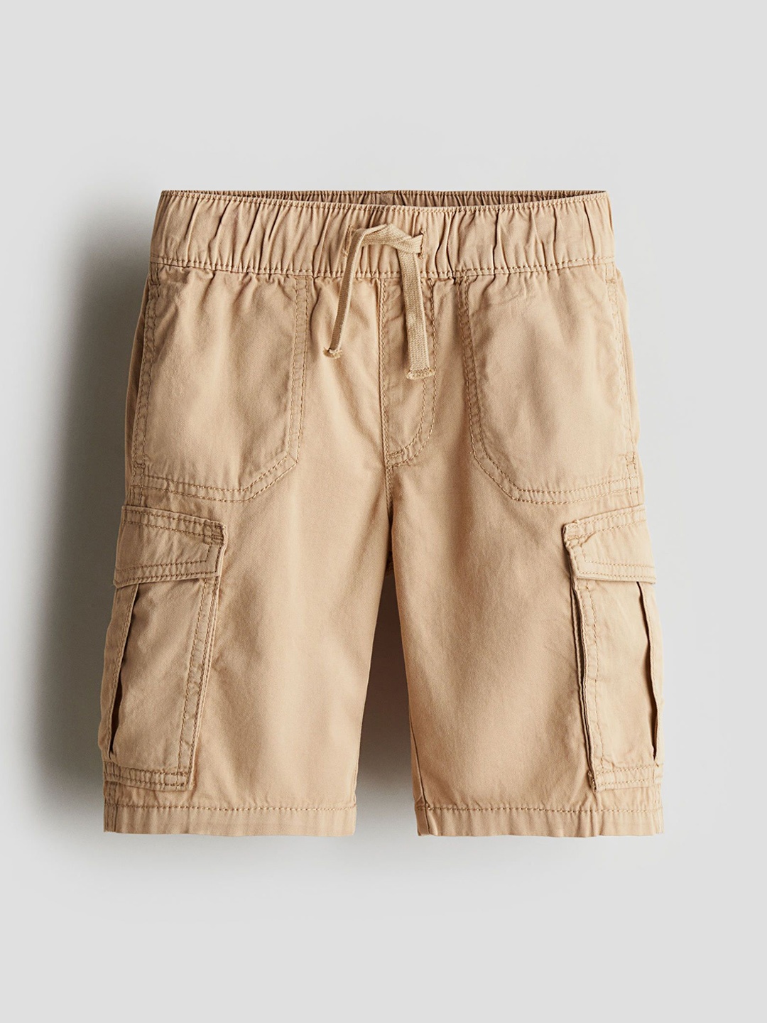 

H&M Boys Cotton Cargo Shorts, Beige