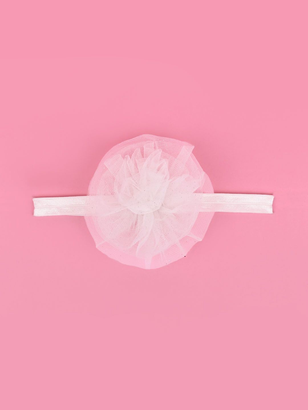

Aye Candy Girls Chill Wrap Glitter Tulle Flower Headband, White