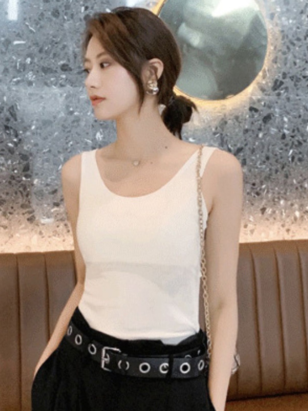 

LULU & SKY Cotton Top, White