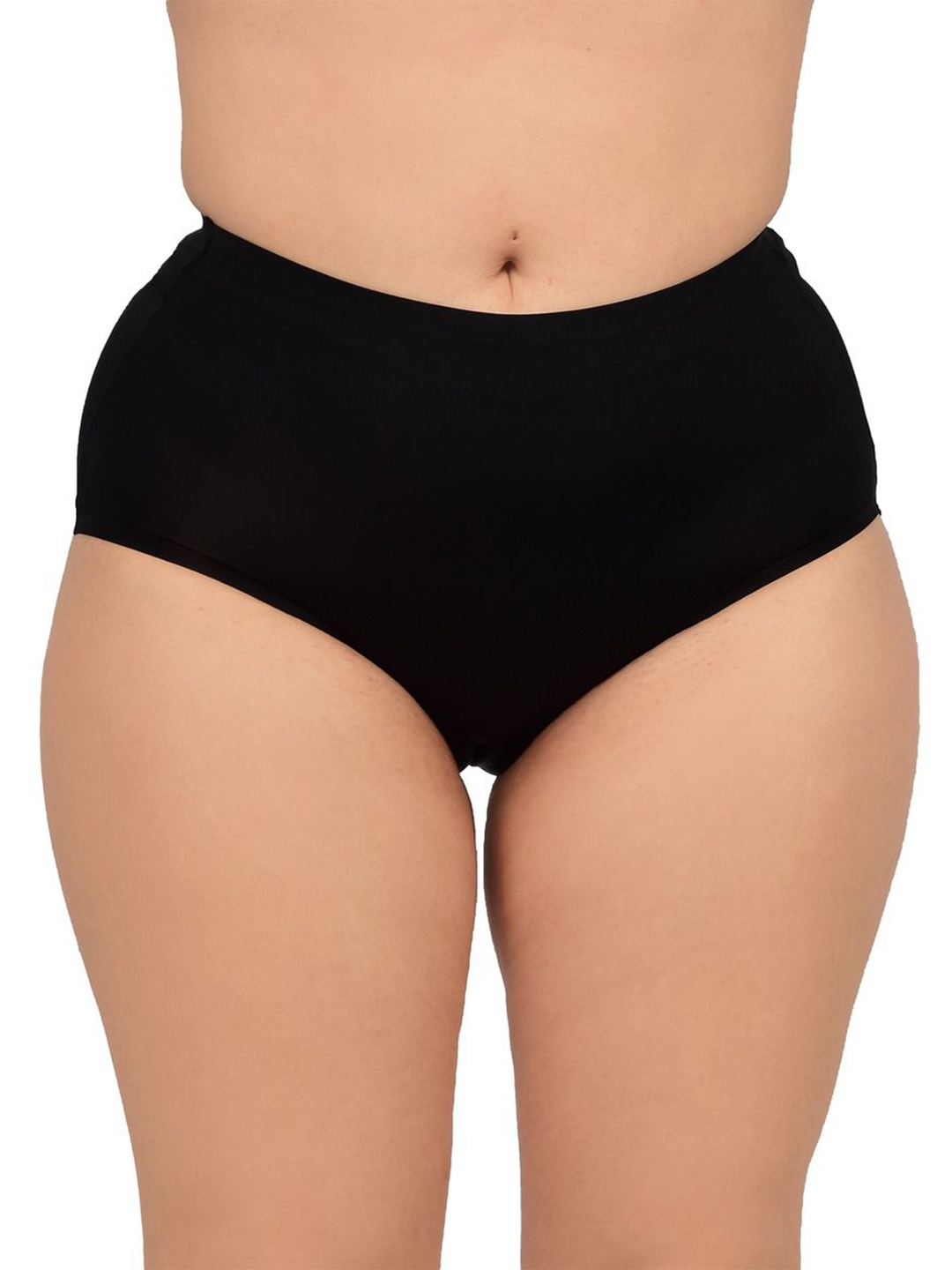 

bare dezire Women High-Rise Hipster Seamless Briefs, Black