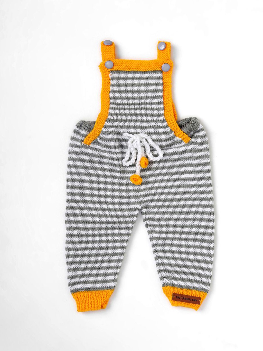 

The Original Knit Infants Striped Slim Fit Dungarees, Yellow