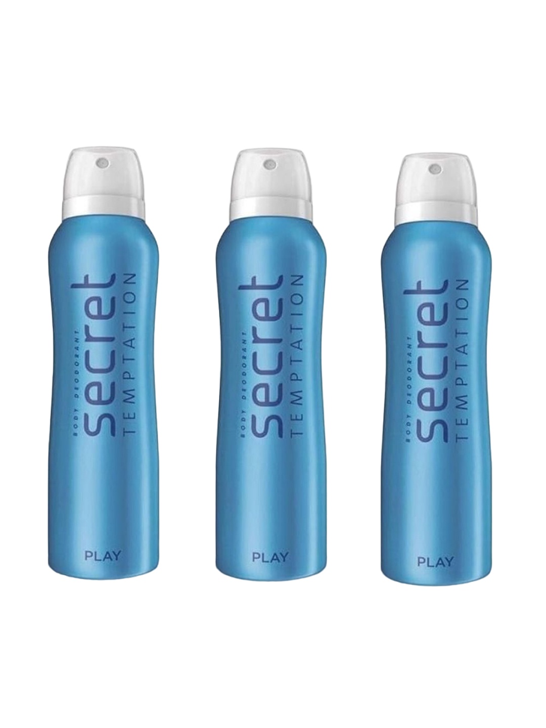 

Secret Temptation Set Of 3 Play Long Lasting Deodorant Body Spray - 150ml Each, Red