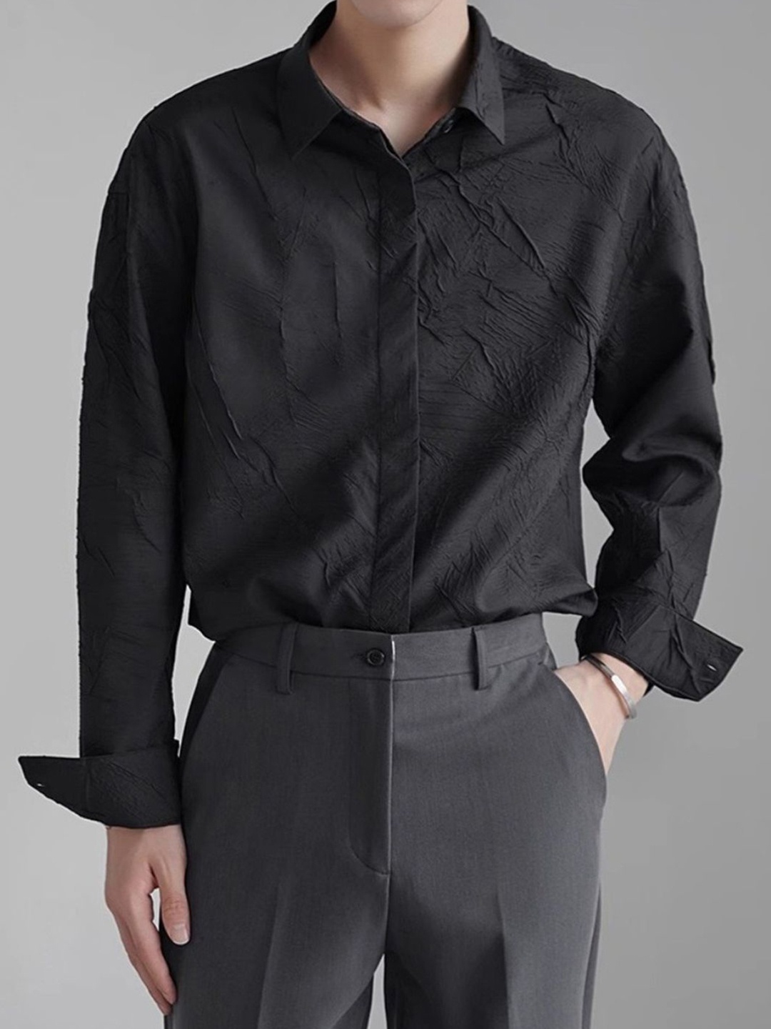 

StyleCast Men Opaque Casual Shirt, White