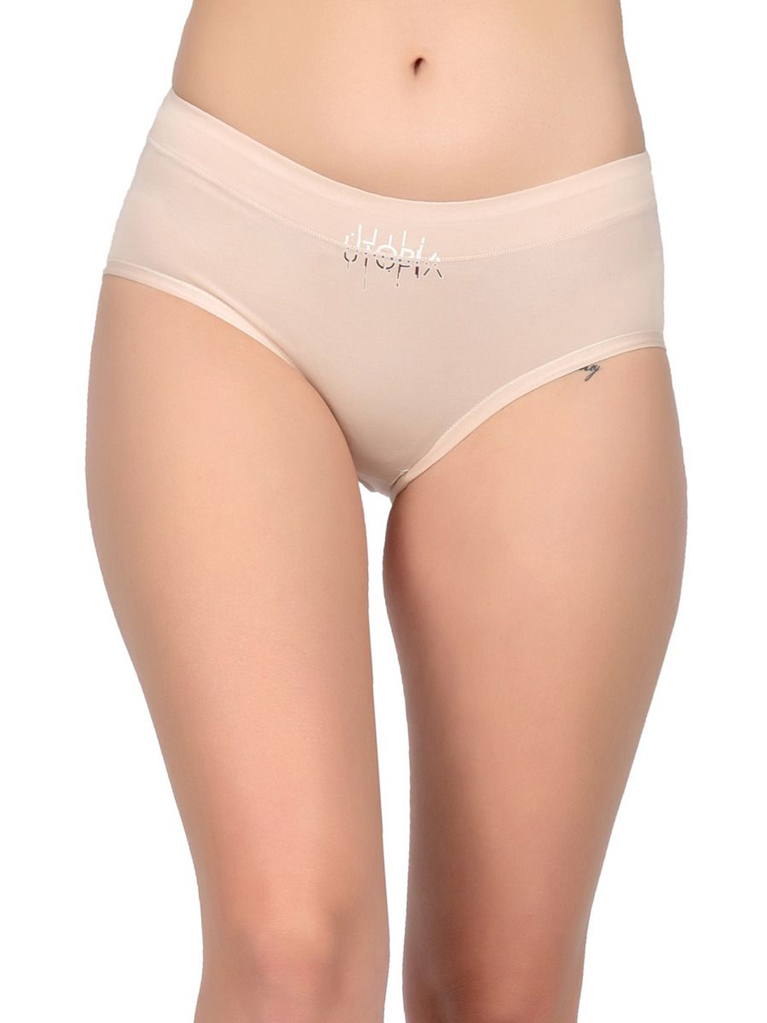 

bare dezire Mid-Rise Hipster Seamless Briefs, Cream