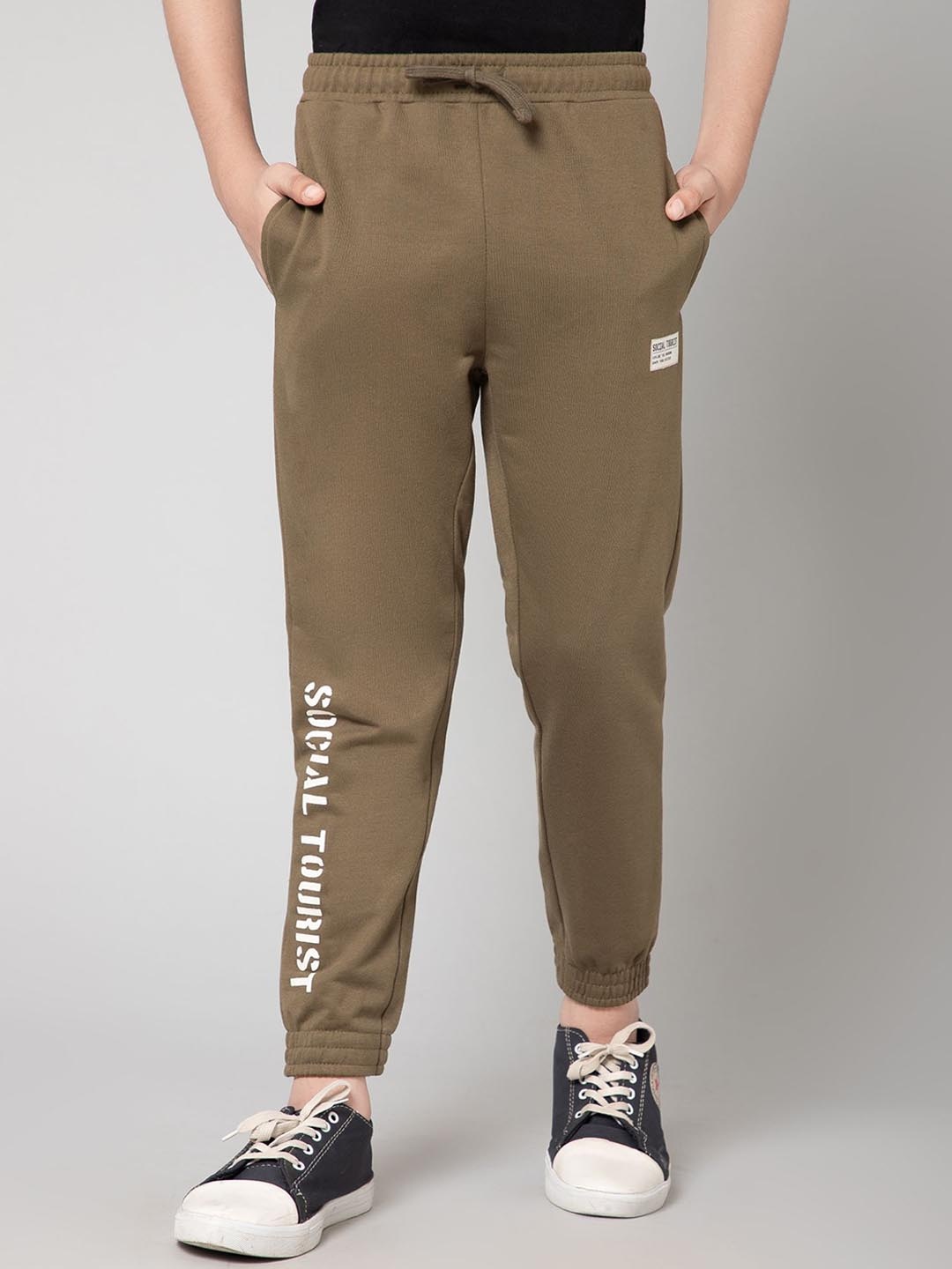 

Alan Jones Boys Mid-Rise Joggers, Olive