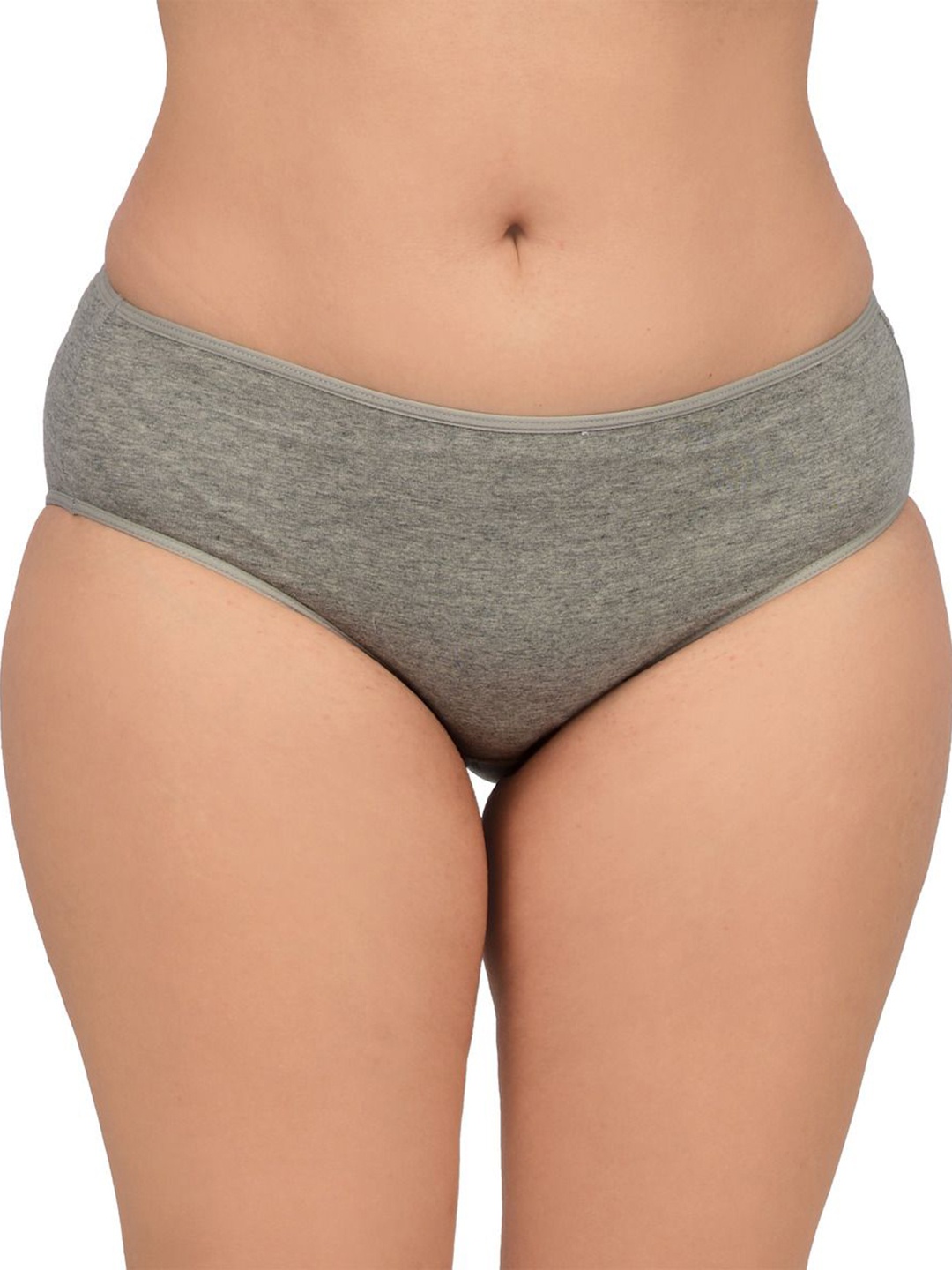 

bare dezire bare dezire Mid-Rise Hipster Seamless Briefs BZ_HIP_97_WHITE_M, Grey