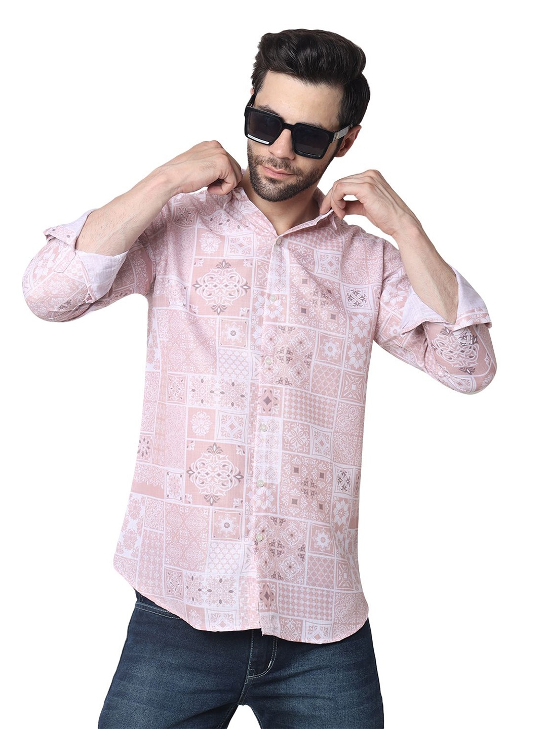 

FITODA FASHION Men Opaque Casual Shirt, Pink
