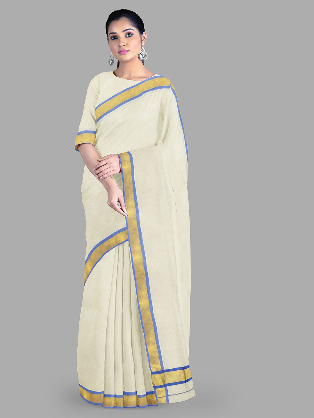 

The Chennai Silks Women Sarees, Off white