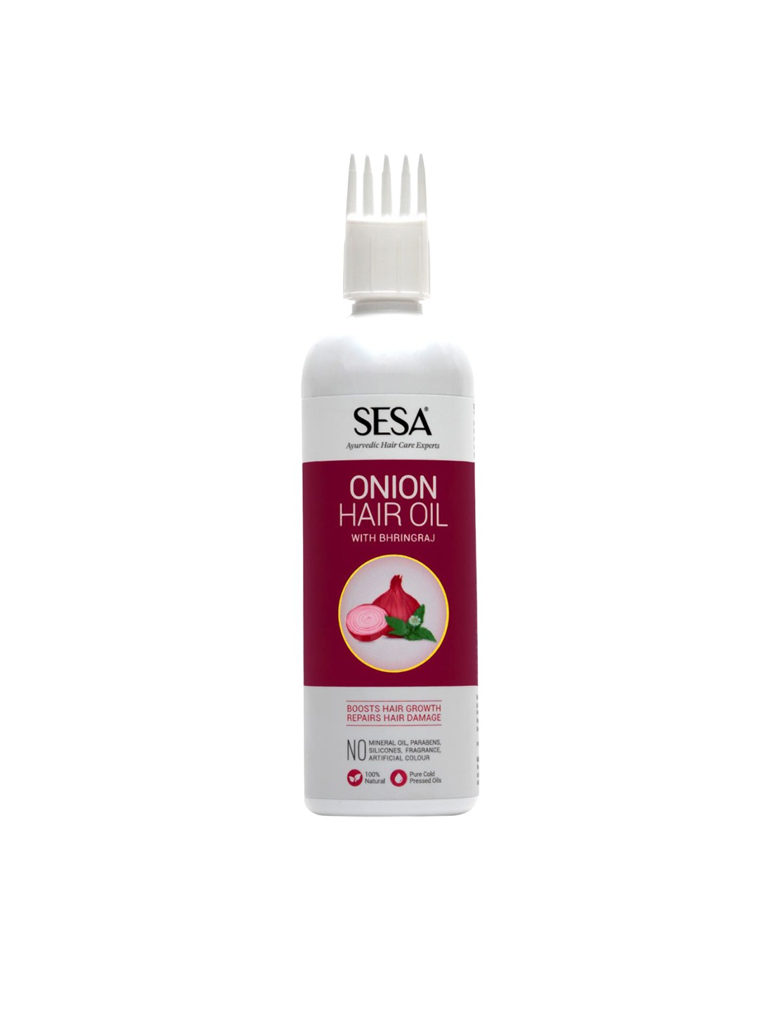

Sesa Ayurvedic Onion Hair Oil with Bhringraj - 200 ml, White