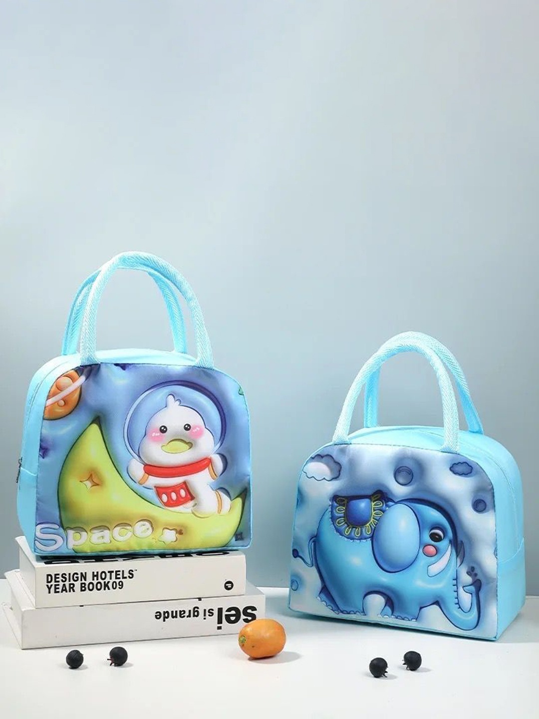 

Instabuyz Other Prints Insulated Lunch bags Travel Accessory, Blue