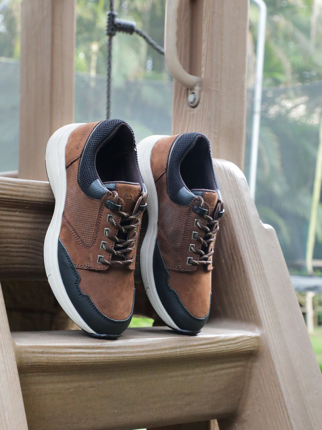 

LIBERTY A576 05 Men Textured Lacing Casual Shoes, Brown