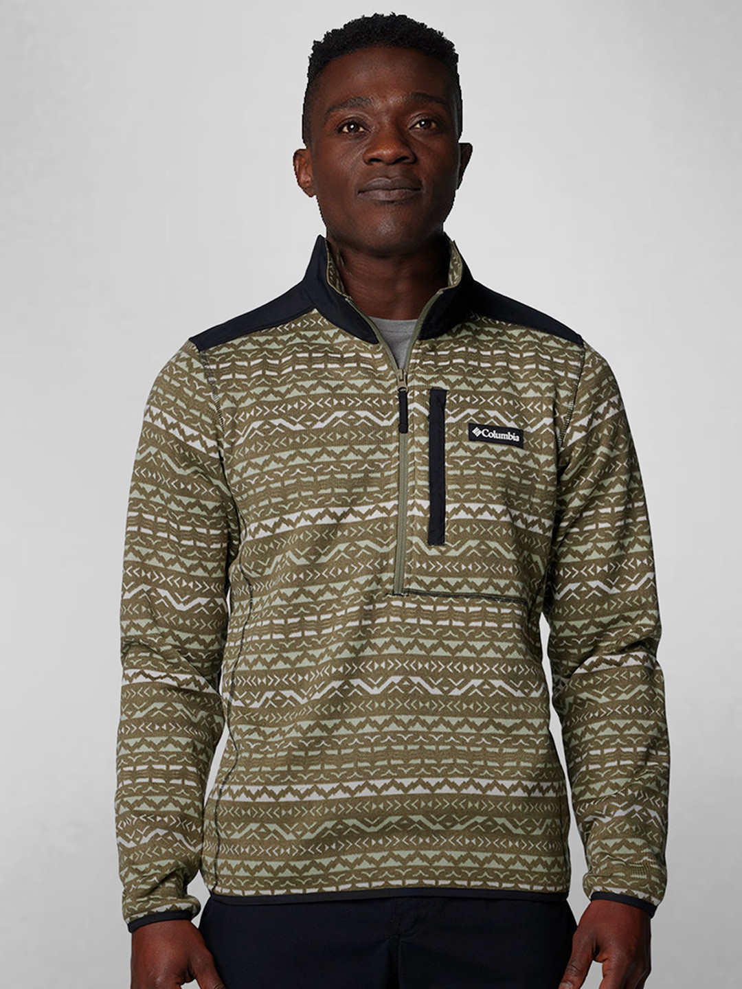 

Columbia Sweater Weather Printed Half Zip Jackets, Green