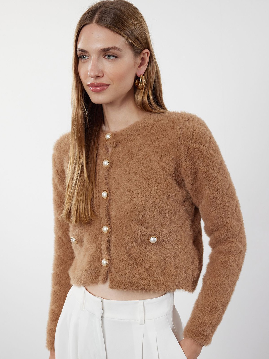 

Trendyol Women Cardigan, Brown