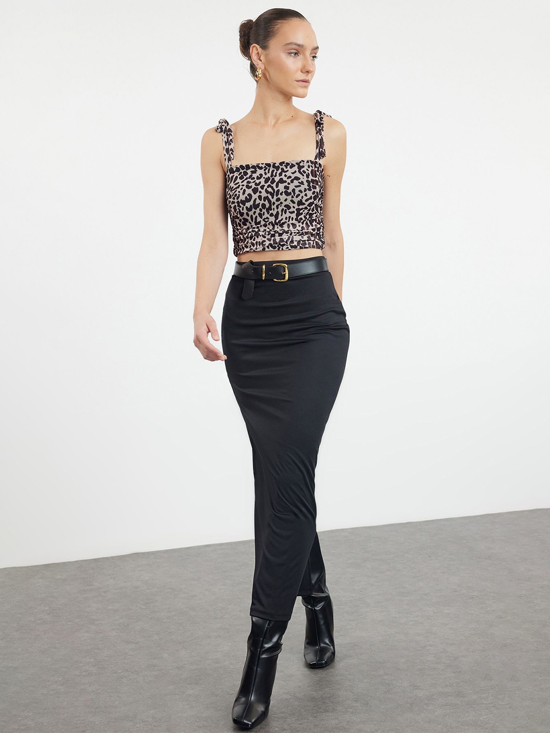 

Trendyol Print Crop Top, Na